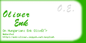 oliver enk business card